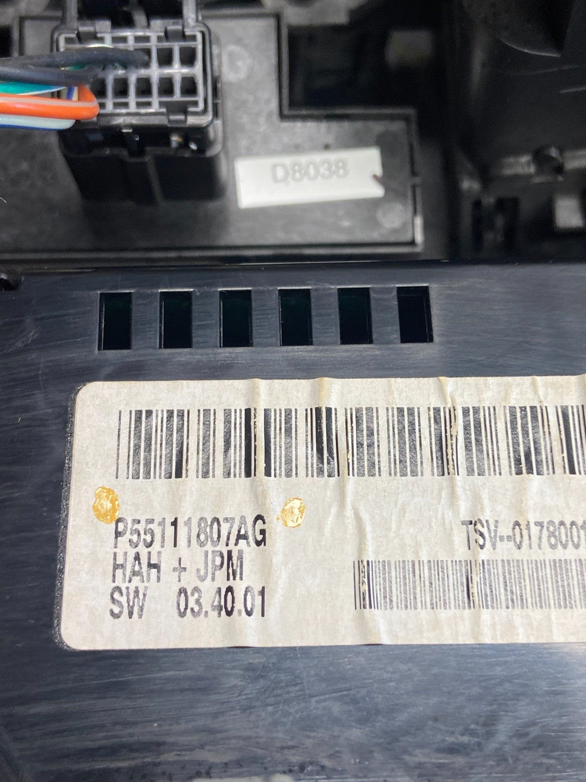 2008-2010 Chrysler Town Country Climate Control Panel Center Dash Trim AF2489 DG5