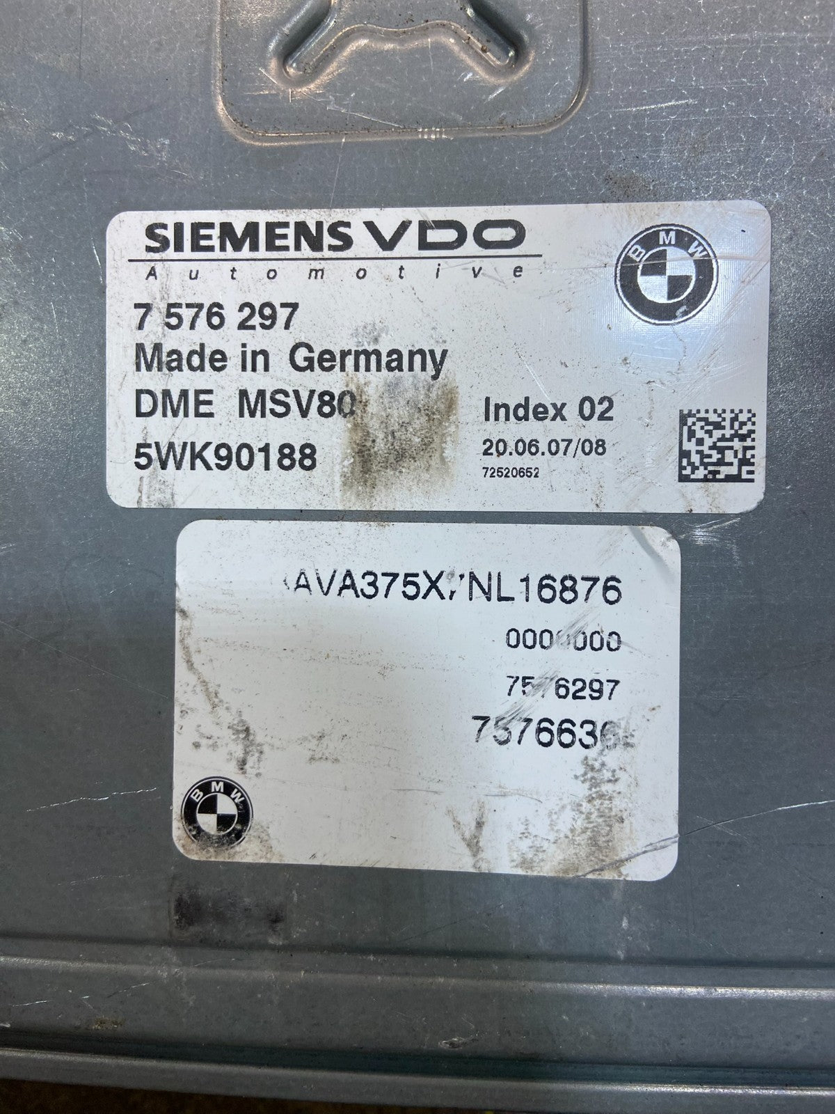 2007 - 2011 BMW 328i 528i E90 ECM ECU Engine Computer 7576297 aa0644  DG2