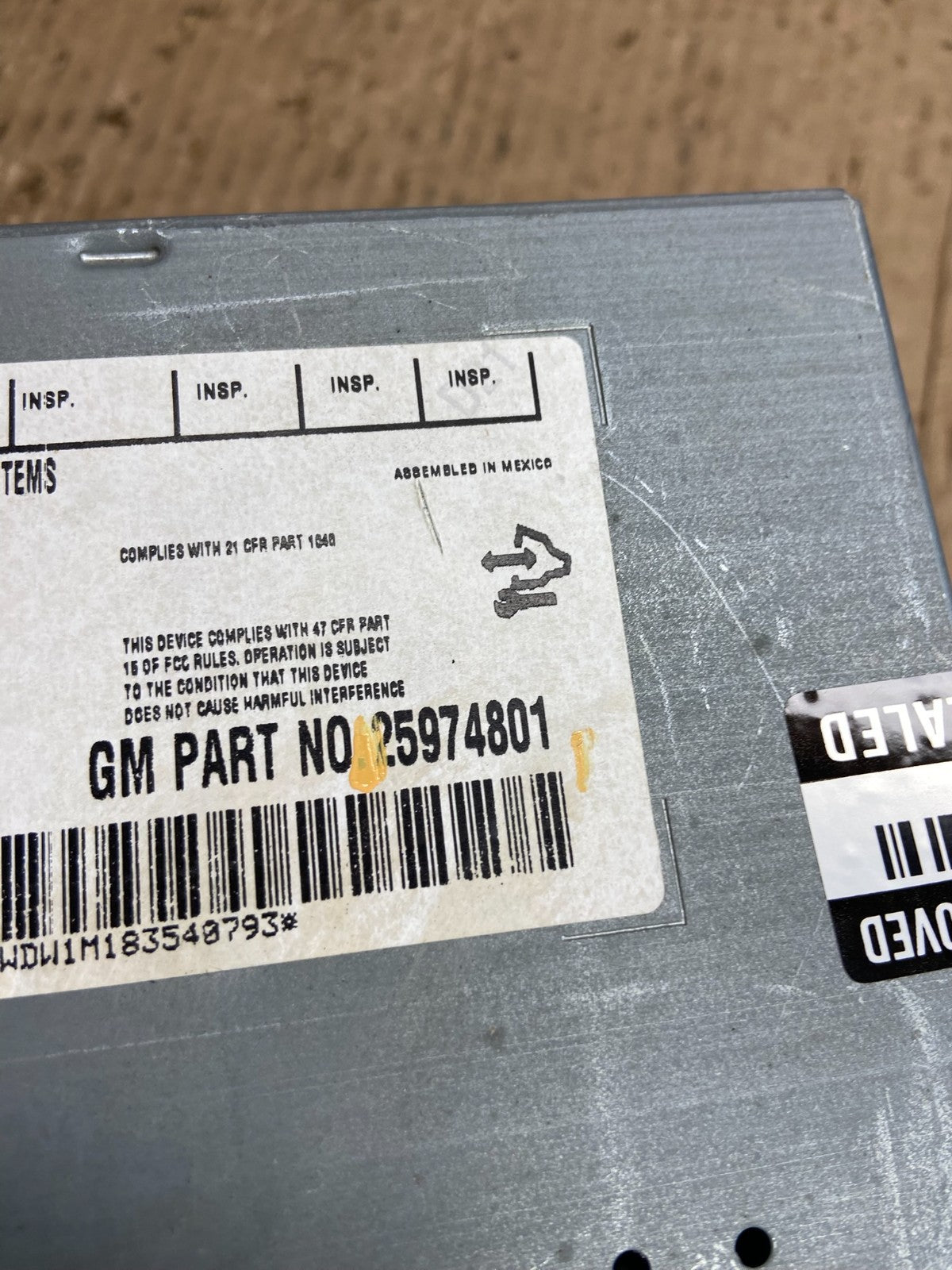 2007 to 2014 GMC Chevy Truck Yukon Silverado AM FM Radio AE4481 DW5