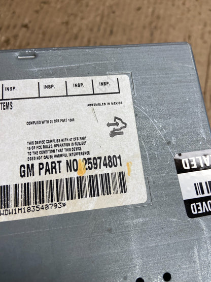 2007 to 2014 GMC Chevy Truck Yukon Silverado AM FM Radio AE4481 DW5