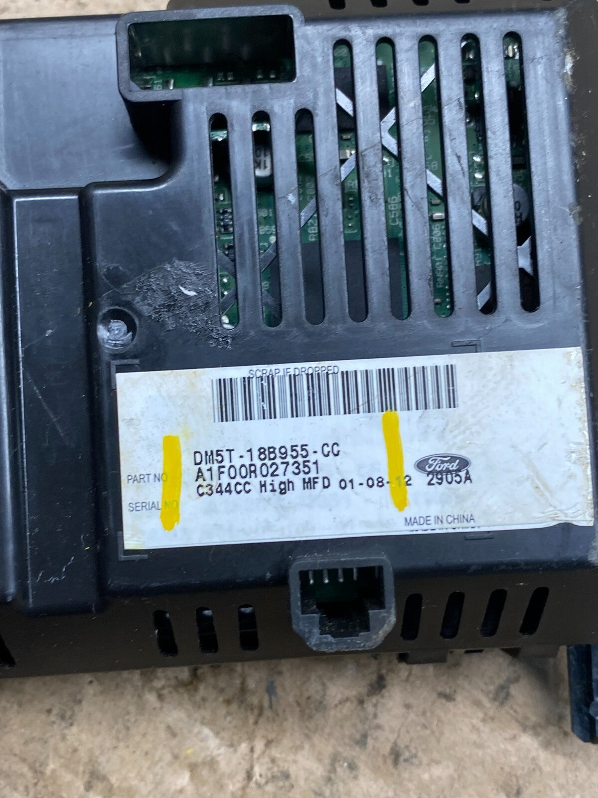 2013 Ford C-Max Upper Center Radio Info Display Screen Oem o7107 DG6