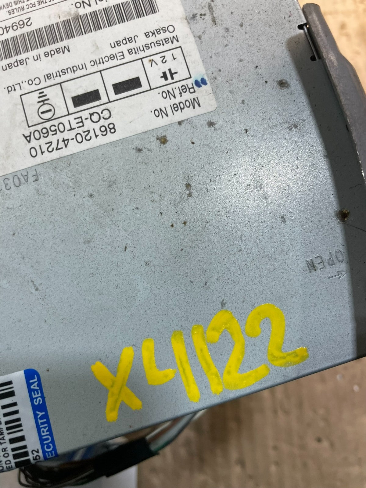 2006 to 2009 Toyota Prius OEM Radio AM/FM CD Player Oem X4122 DG11