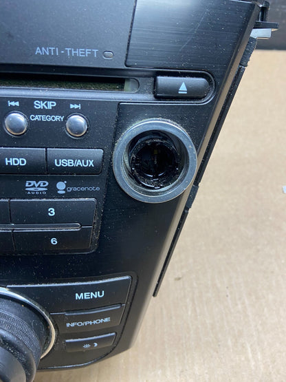 2007 to 2009 Acura Mdx Radio Stereo 6 CD Player Climate Control Pan OEM X6589 DG1