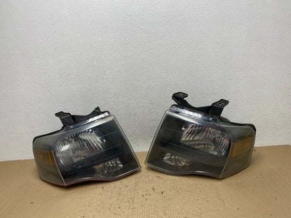 2007 - 2014 Ford Expedition Left+Right Side Headlights Halogen AF2828 DW0