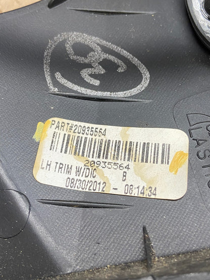2007 to 2014 Silverado Front Left Driver Headlight Switch Air Vent AH3663 DG4