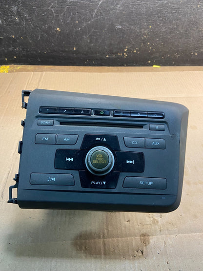 2012 Honda Civic Radio AM/FM Climate Control Air Vent Bezel Y7574  DG5