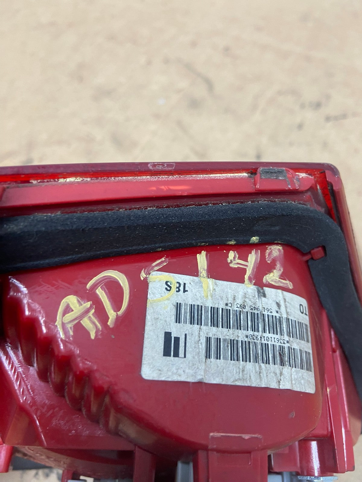 2012 to 2015 Volkswagen Passat Left Driver Lh Inner Tail light AD5142 LK6