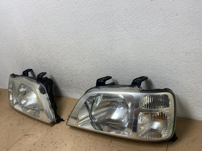 1997 to 2001 Honda CR-V Crv Left+Right Set Chrome Headlights Halogen AG5436 DW2
