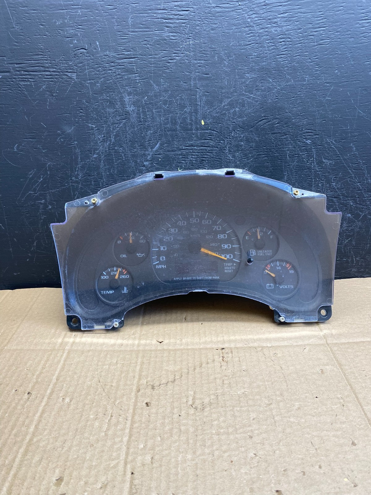 1996 to 2000 Chevrolet Express Speedometer Cluster Gauge AC9398 DG0