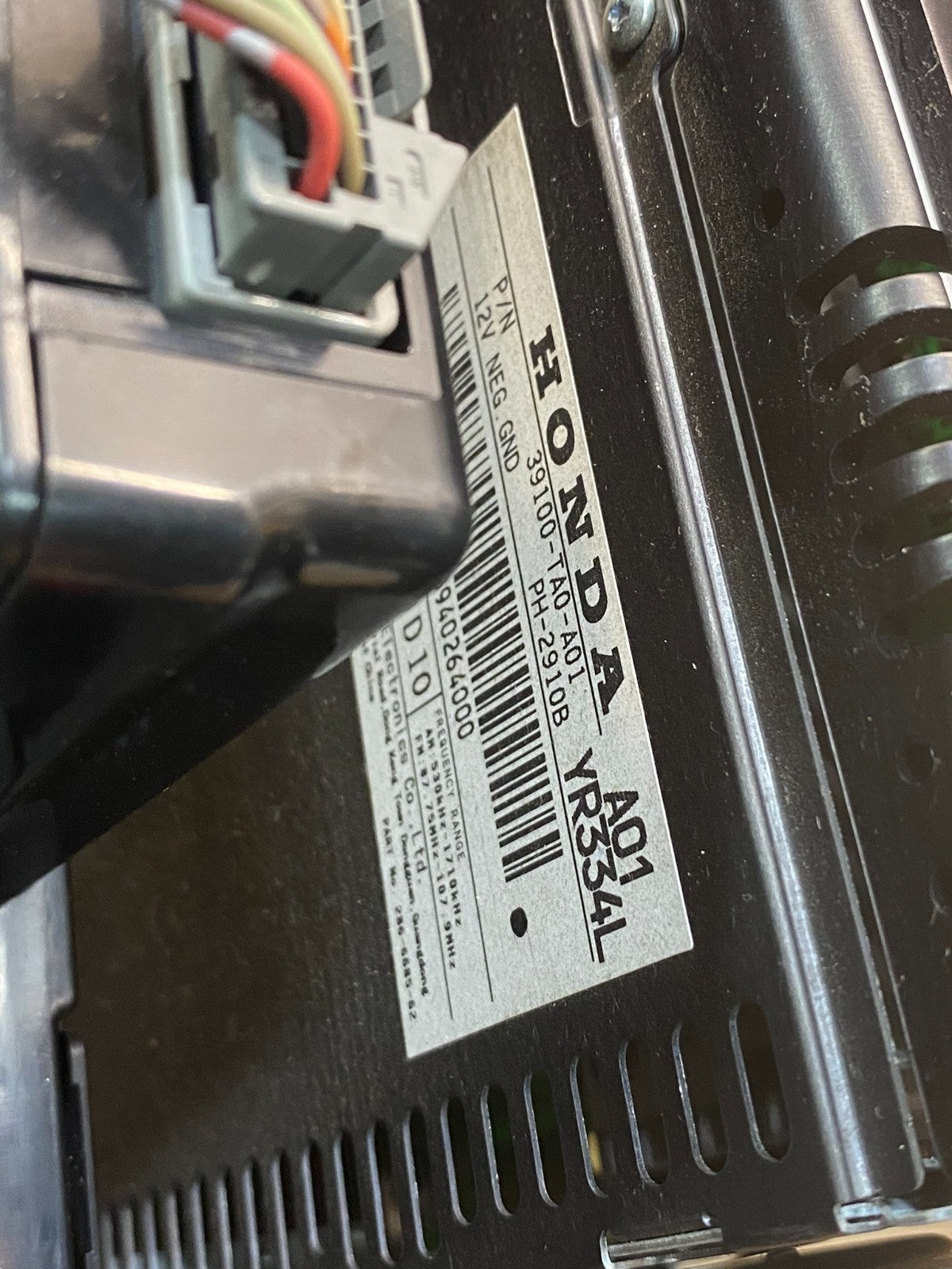 2008 - 2012 Honda Accord Front Radio Control AM./FM CD Climate Control AF3977 DW7