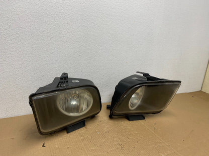 2005 to 2009 Ford Mustang Left+Right Set LED Black Halogen Headlights AC3846 DG2