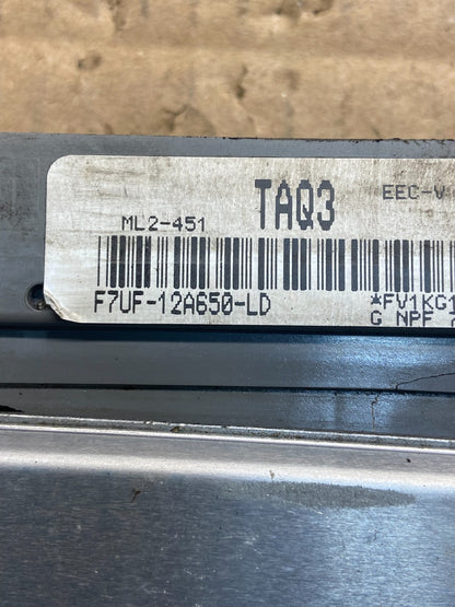 1997 Ford Van E250 4.2L Engine Control Module f7uf-12a650-ld AD2977 DW2