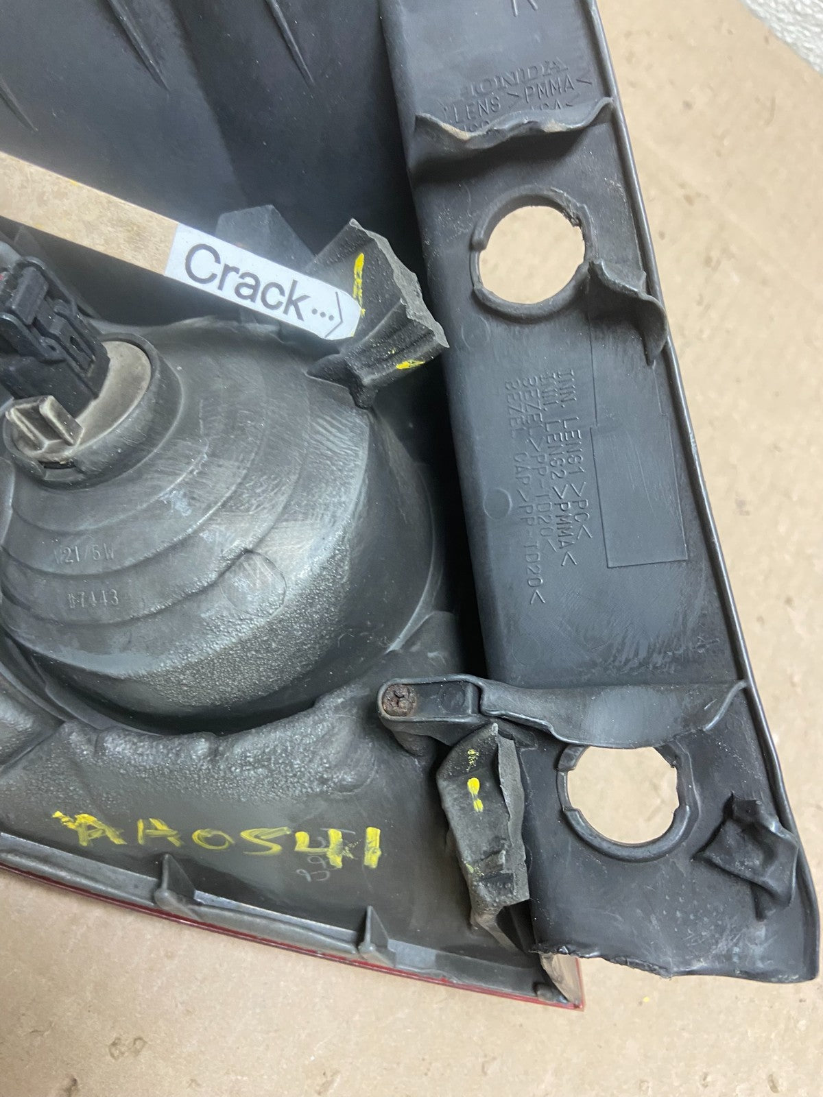 2007 2008 2009 Acura Rdx Right Passenger RH Tail Light Oem AA0541 DW5