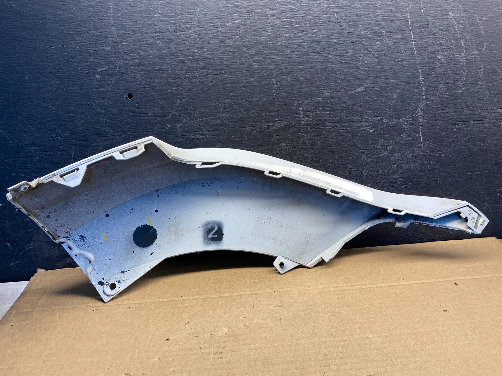 2017-2019 Audi Q7 Front Bumper Cover Left Driver Lower Spoiler Molding AE8206 DG2