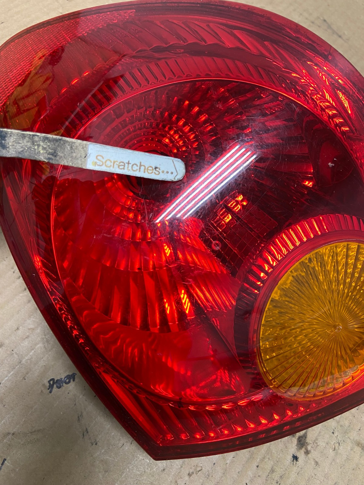 2003 to 2005 Toyota Corolla Right Passenger RH Side Tail Light AI8127 LK3