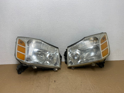 2004 to 2007 Nissan Armada Left+Right Side Set Headlights AC5970 DW0