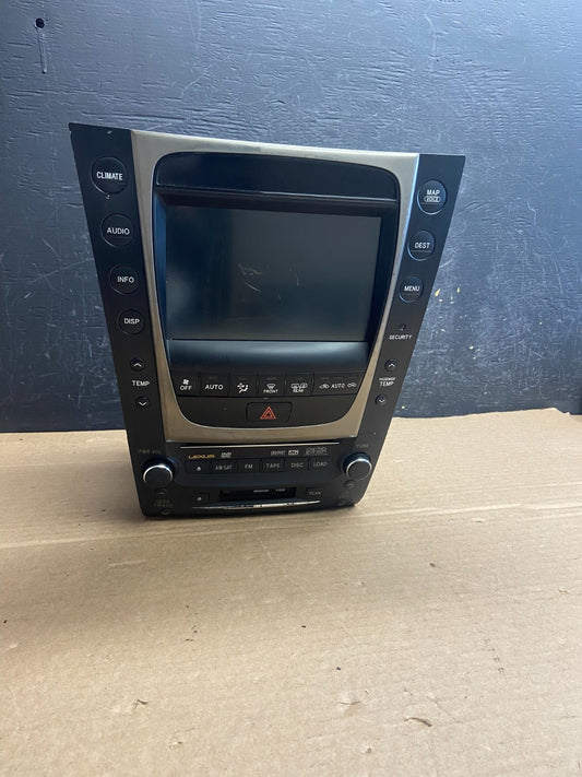 2006 to 2007 Lexus GS300 GS350 GS430 Navigation GPS Radio CD AF2448 DG0