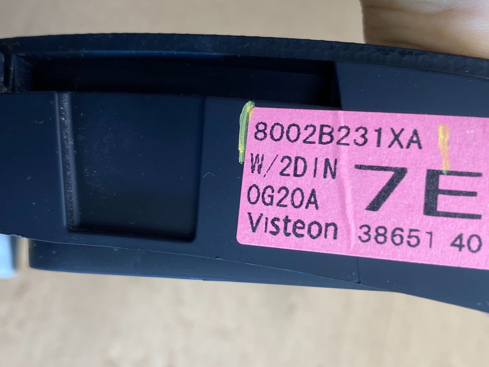 2011-2013 Mitsubishi Outlander Radio Bezel W/ Rockford Audio System AG5269 DG6