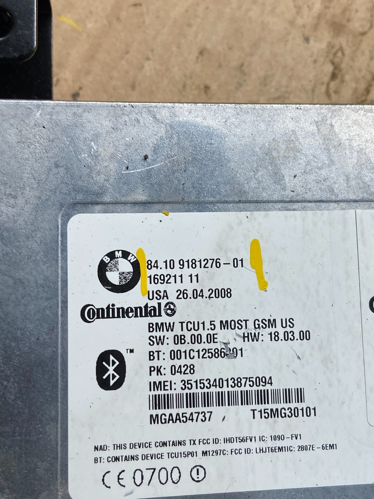 2006 to 2010 Bmw Bluetooth  Control Module Computer Telematics OEM q2115 DG6