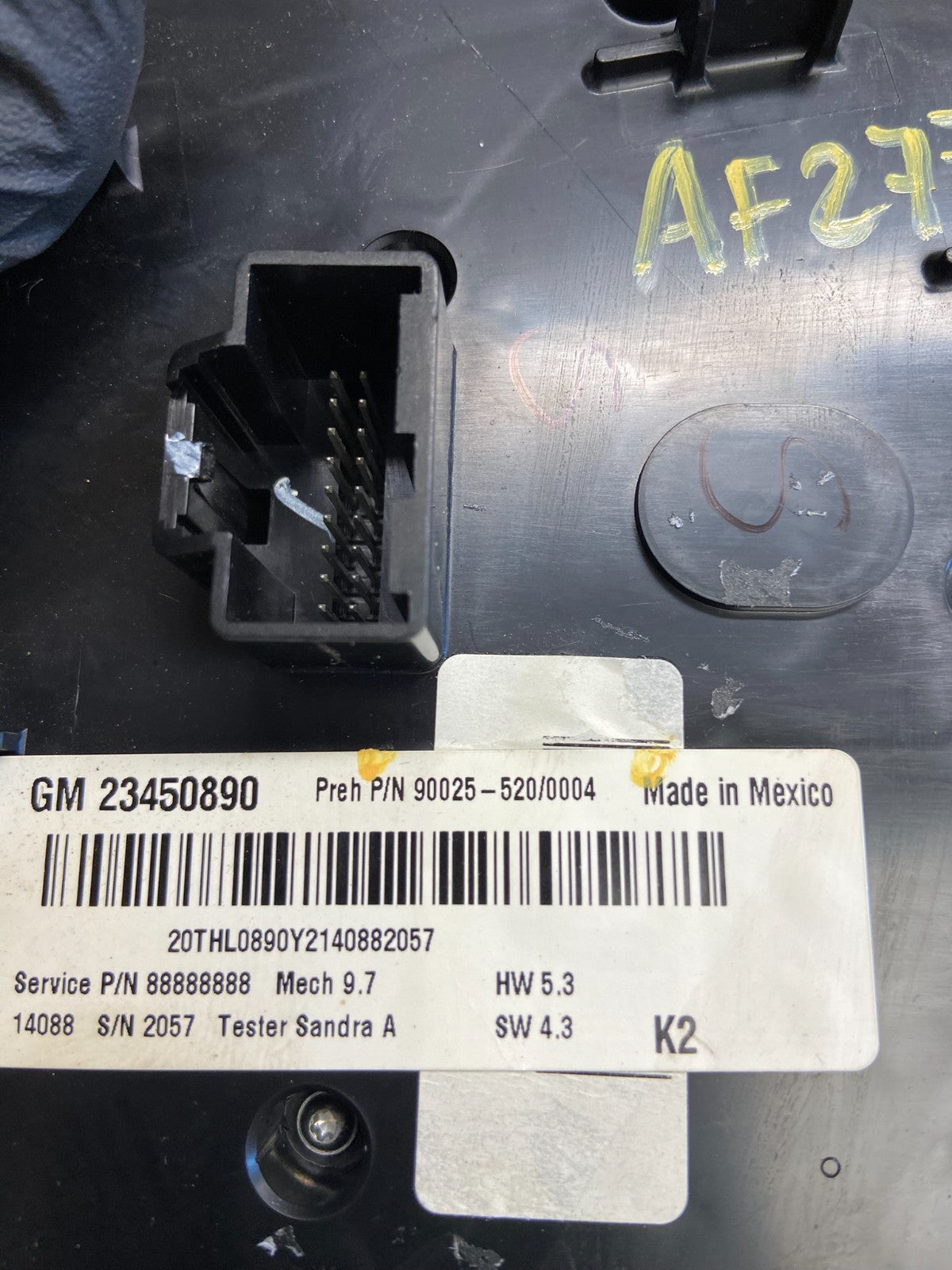 2012-2015 Chevy Equinox Terrain Radio Face Climate Control Panel Bezel AF2775 DG5
