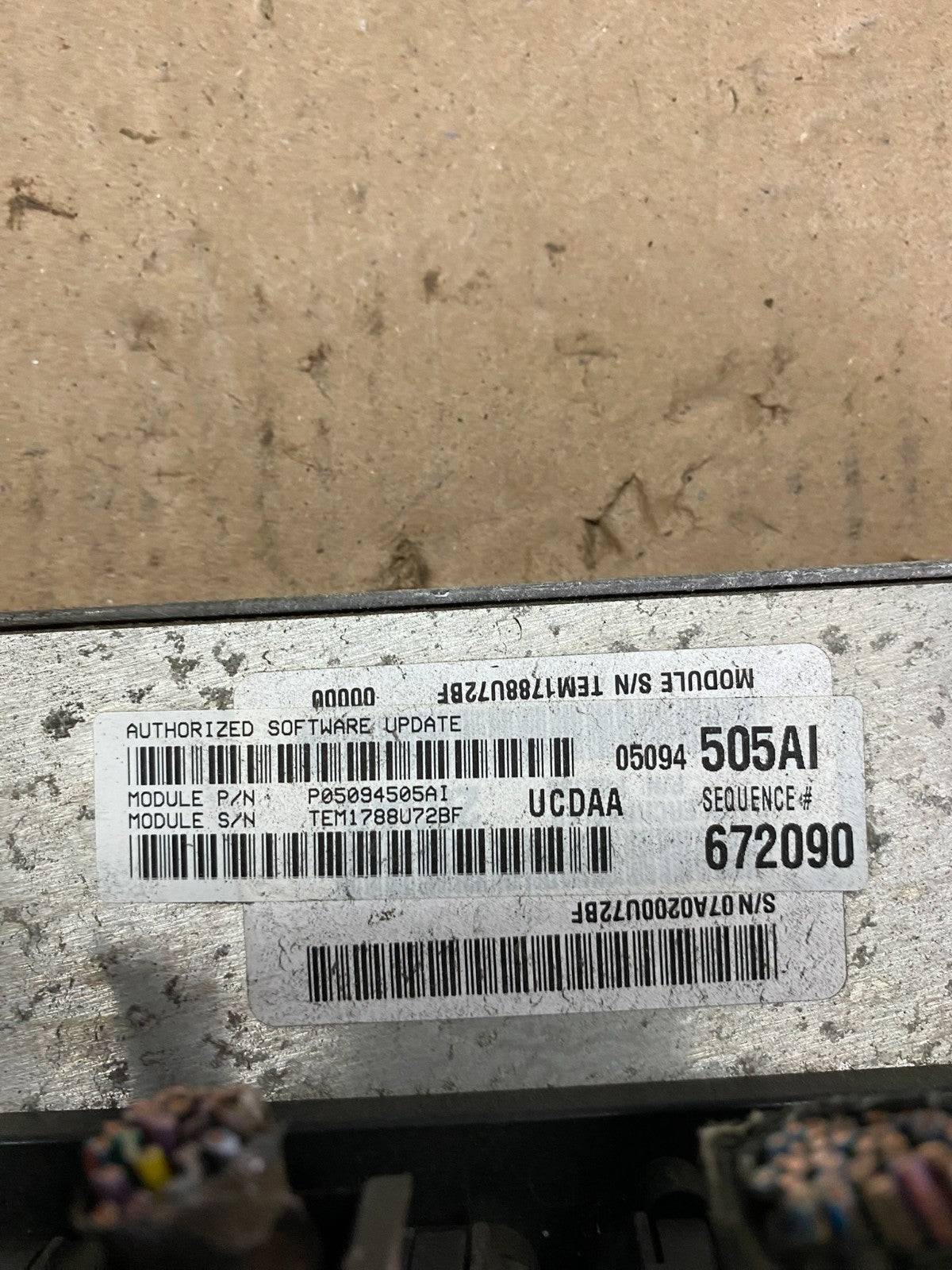 2008 Dodge RAM 1500 5.7L ECM Engine Control Computer P05094505AI p0295 DG3