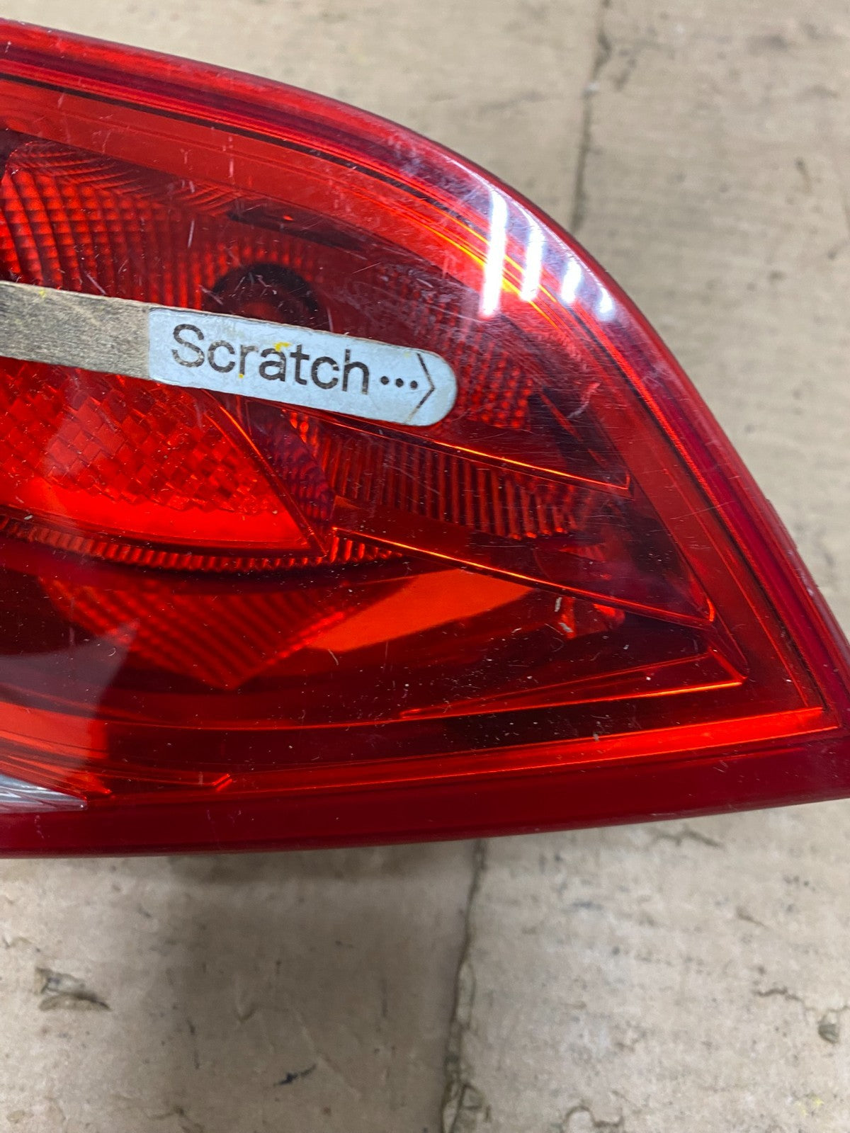 2009 2010 2011 2012 Audi A4 Sedan Left Driver Side Inner Tail Light Oem P4225 DW4