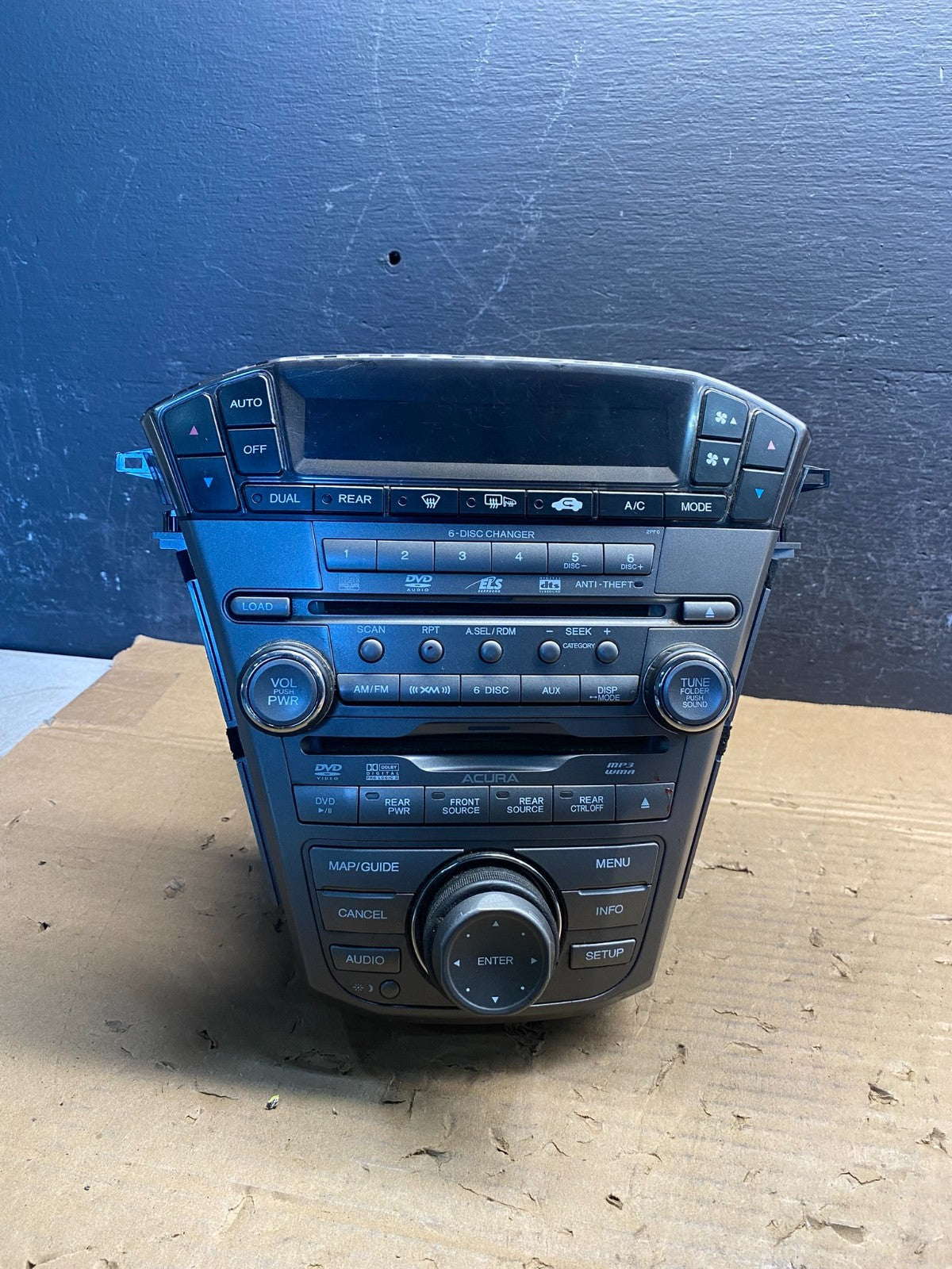 2007 to 2009 Acura Mdx Radio Stereo 6 CD Player Climate Control Pan OE AD9639 DG0