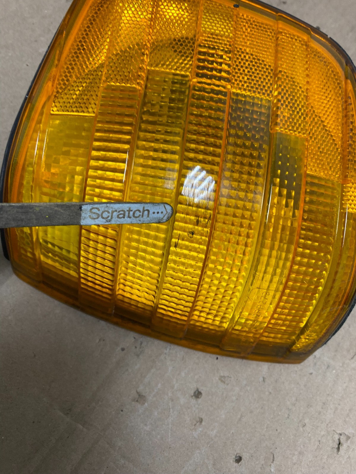 1986-1991 Mercedes W126 500SL 560SEL Left Driver Headlight Turn Signal U7123 DW3