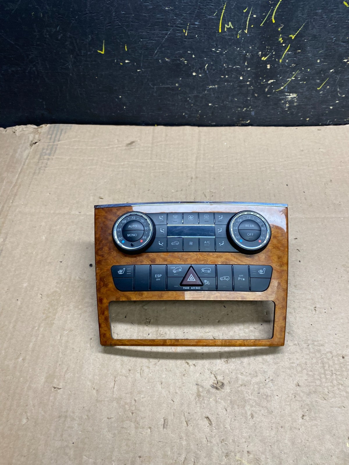 2007-2012 Mercedes X164 GL350 GL450 Climate Control Bezel Wood Switch Z0163 DG0