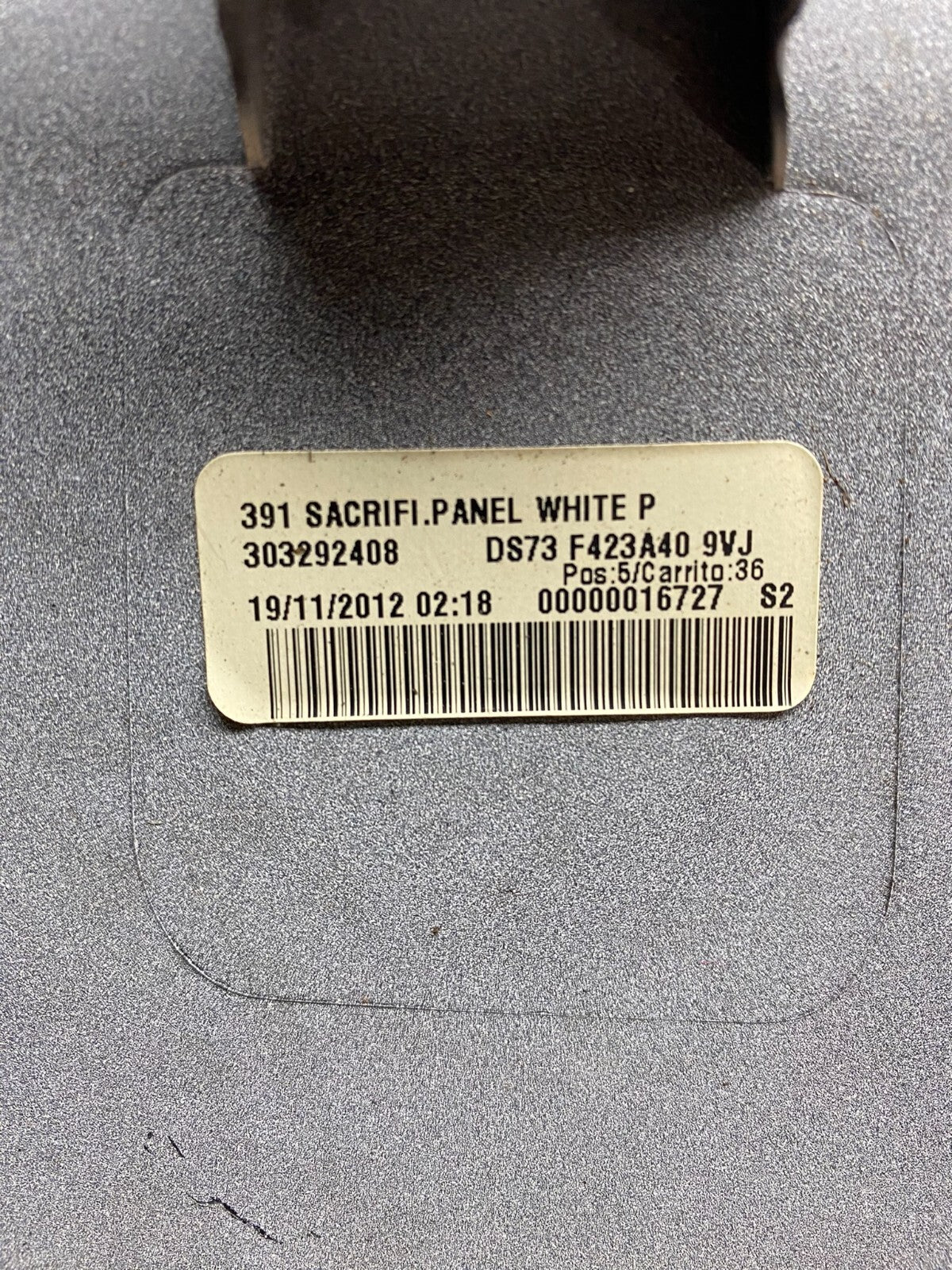 2013 to 2016 Ford Fusion Trunk Tail Gate Panel Molding License Trim OEM C42268