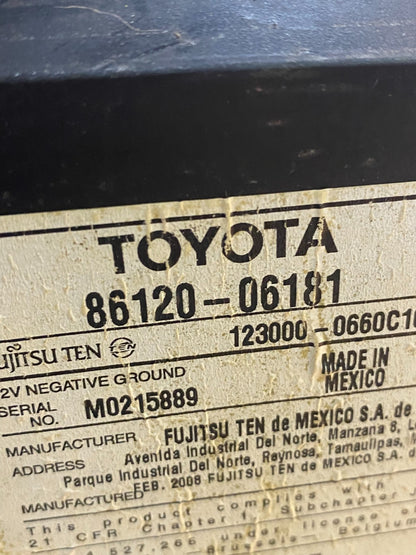 2007 to 2009 Toyota Camry Radio CD Player Climate Control Bezel AD1736 DG6