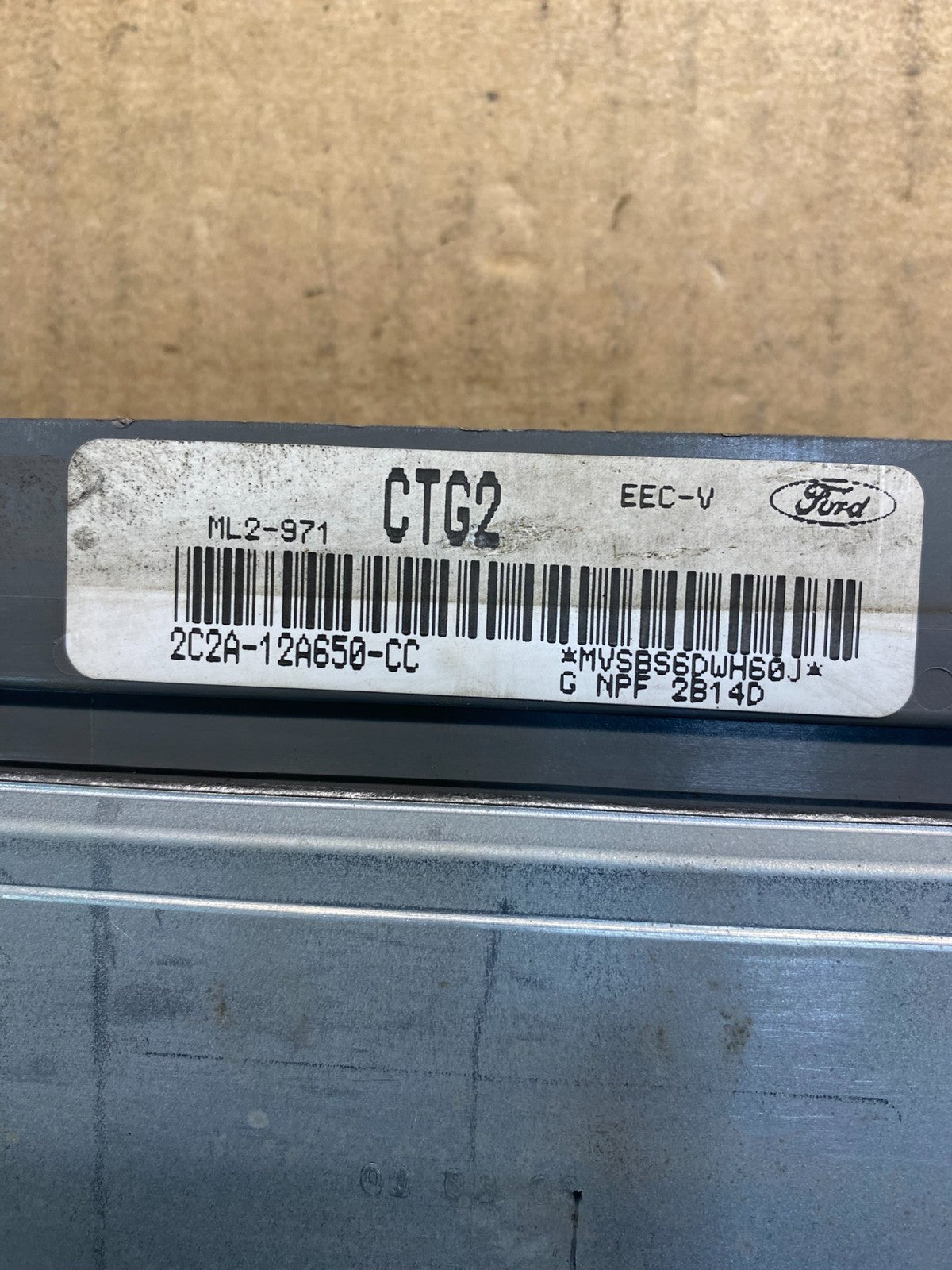 2002 Ford E-Series 4.2L Engine Control Computer Module 2c2a-12a650-cc AA7663 DG3