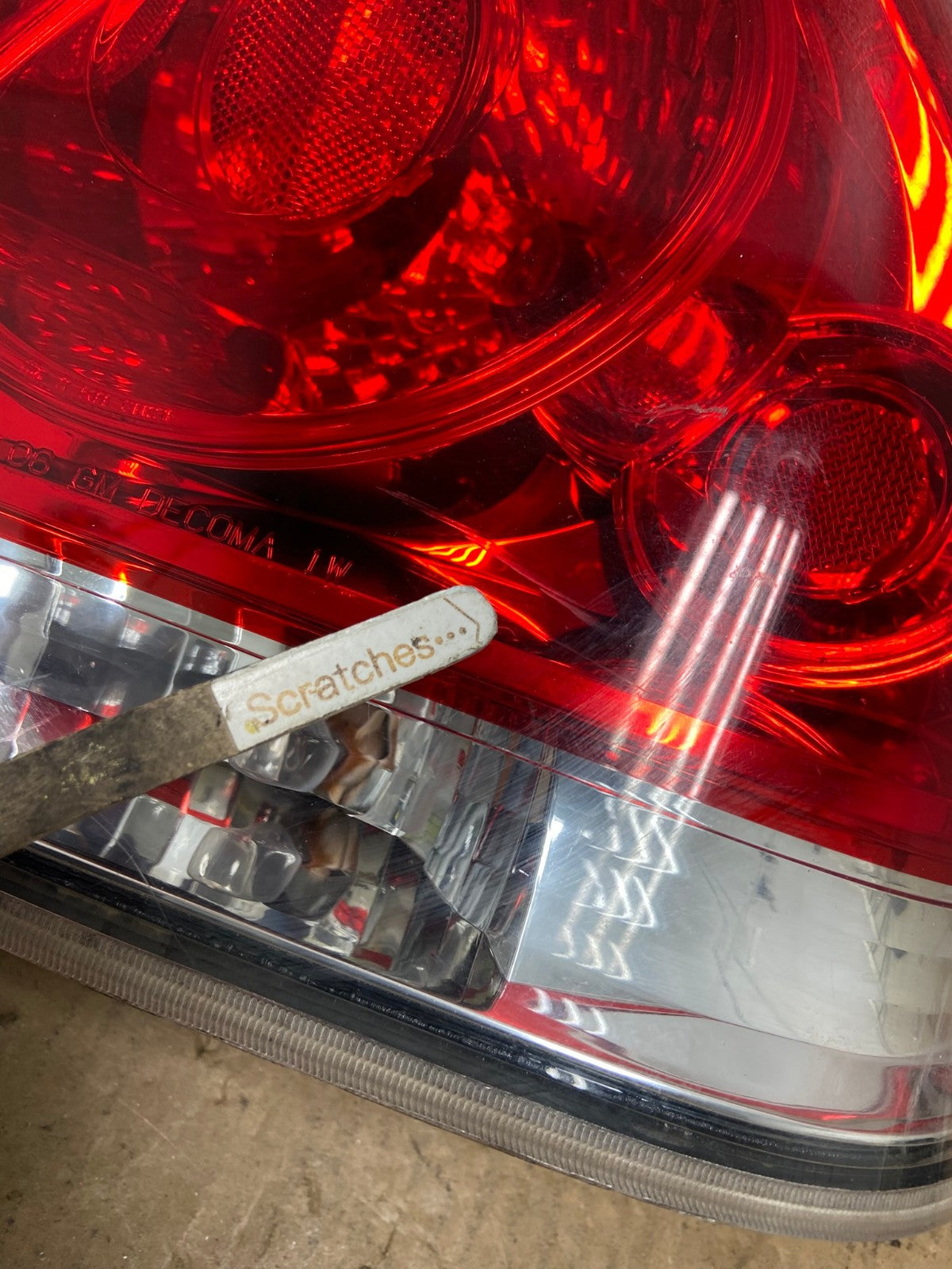 2006 - 2012 Chevrolet Impala Tail Light Right Passenger RH Side AI3523 LK3