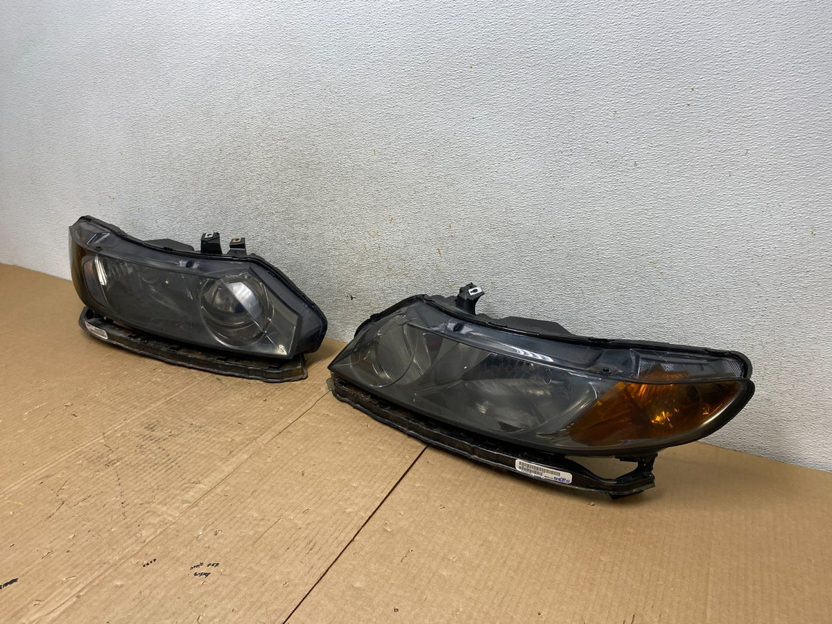 2006 - 2008 Honda Civic Sedan Headlights Halogen Left+Right DEPO AI6665 DW1