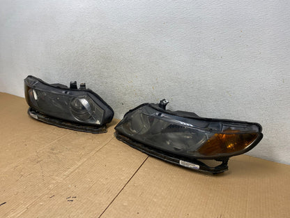 2006 - 2008 Honda Civic Sedan Headlights Halogen Left+Right DEPO AI6665 DW1