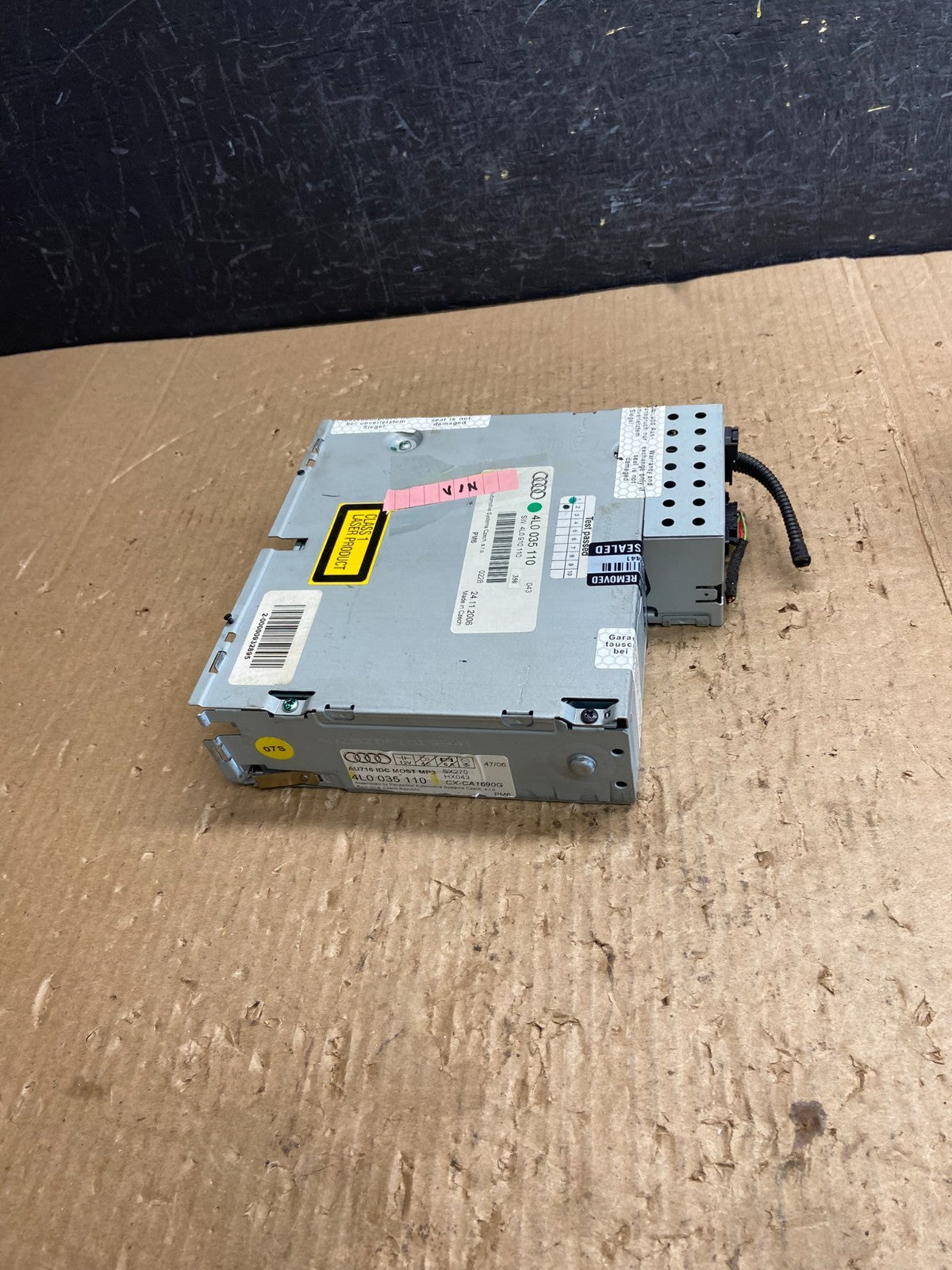2007 to 2009 Audi Q7 Cd Disc Player Receiver Changer Unit AE4330 DG2