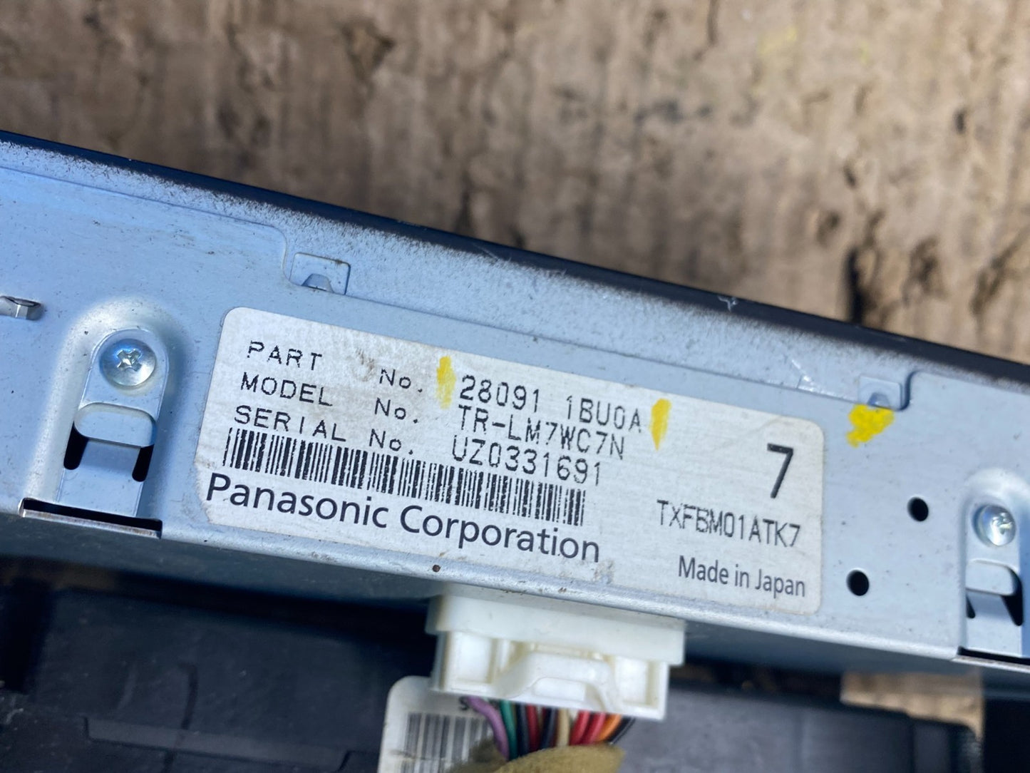 2011 - 2012 Infiniti G35 Information Display Screen 280911BU0A OEM S8989 DG6