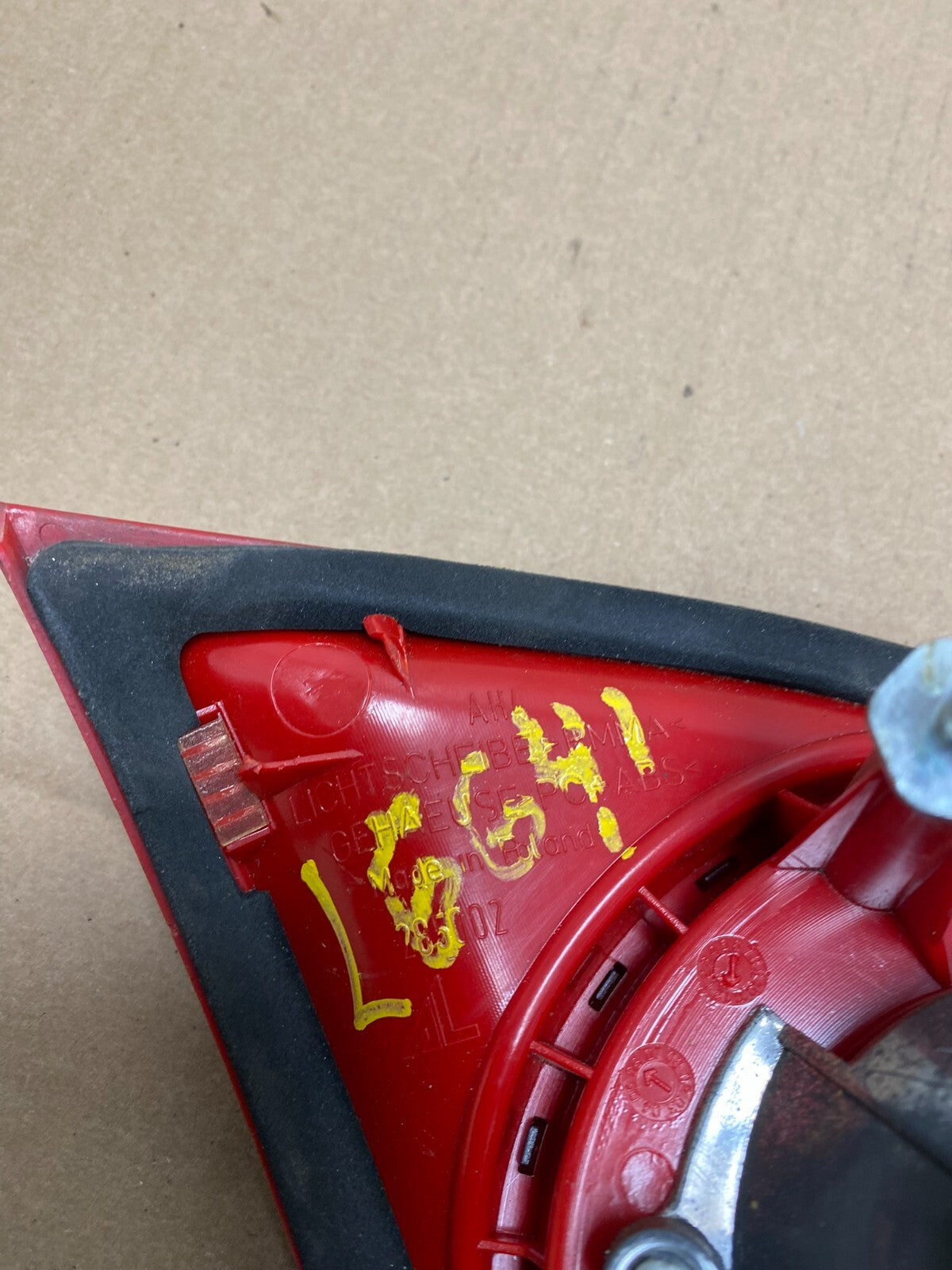 2006-2009 Volkswagen Golf Right Passenger Rh Tail Light Inner Trunk L6641 DW8