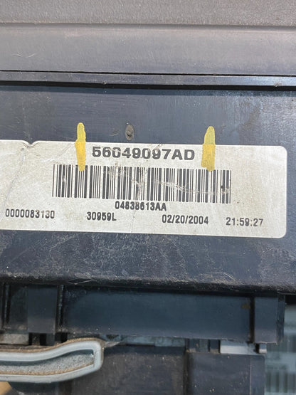 2004 2005 Dodge Durango Fusebox Fuse Box Relay Body BCM Control Module ad98026