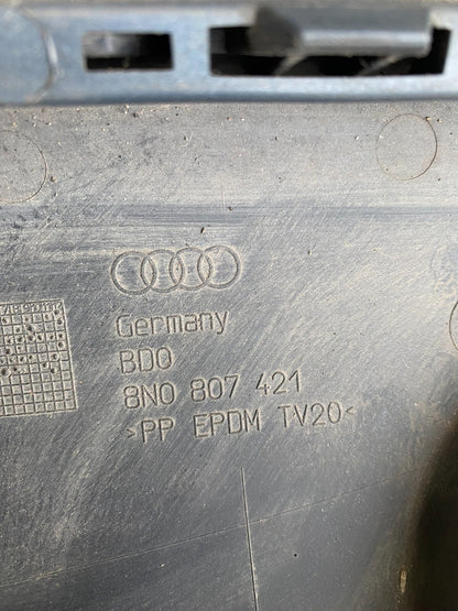 1999 to 2006 Audi TT S-line Quattro Rear Bumper Plastic Cover E542218