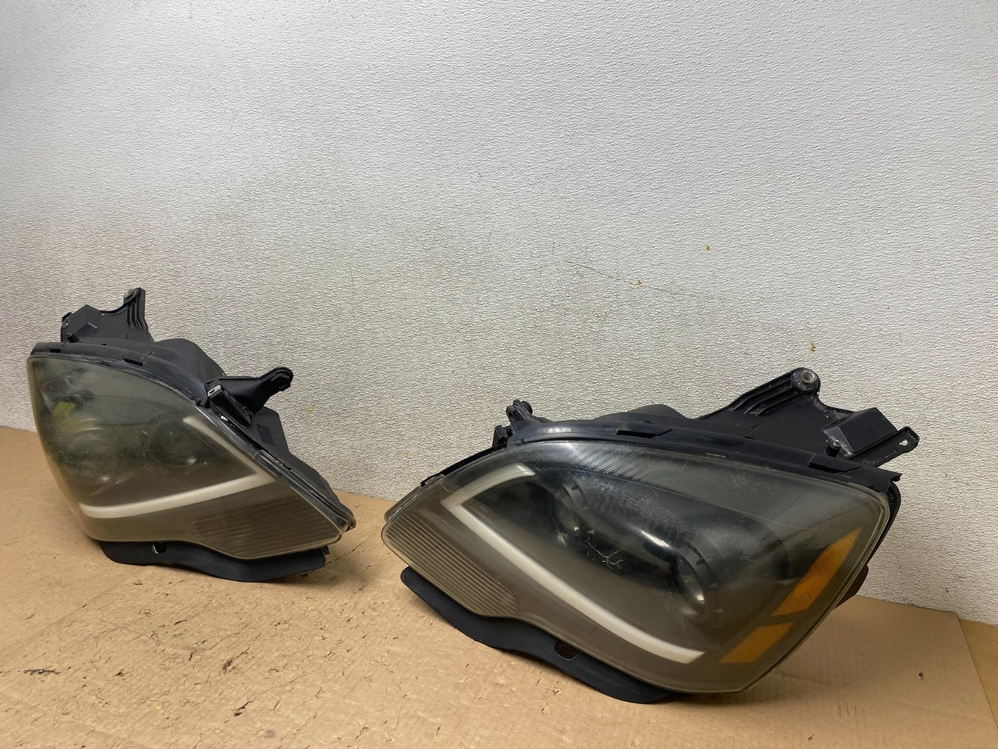 2007 to 2012 Gmc Acadia Left+Right Side Set LED Black Headlights  W1059 DG1
