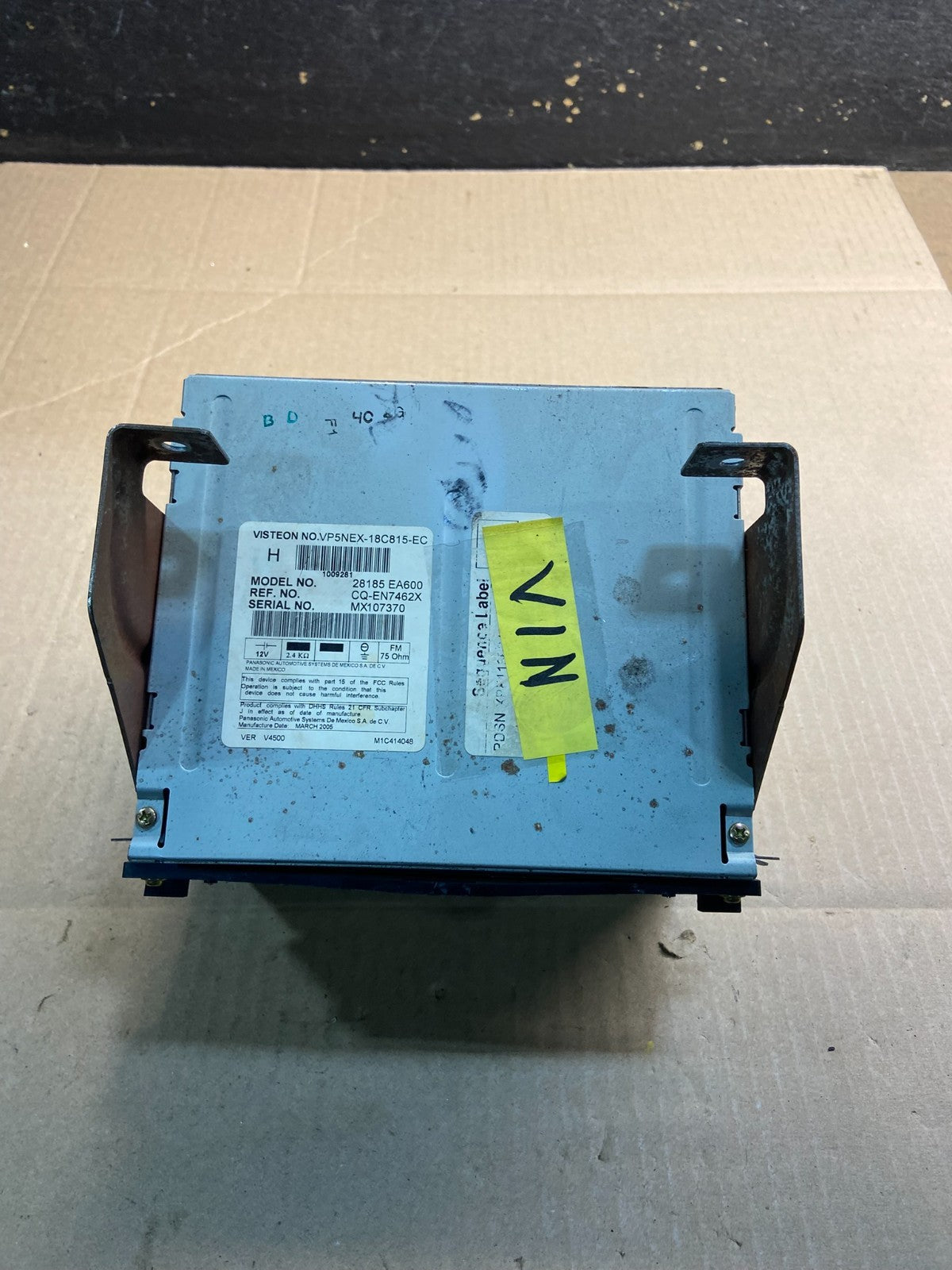 2005 Nissan Pathfinder Am Fm Cd Player Radio Receiver Z0547 DG3