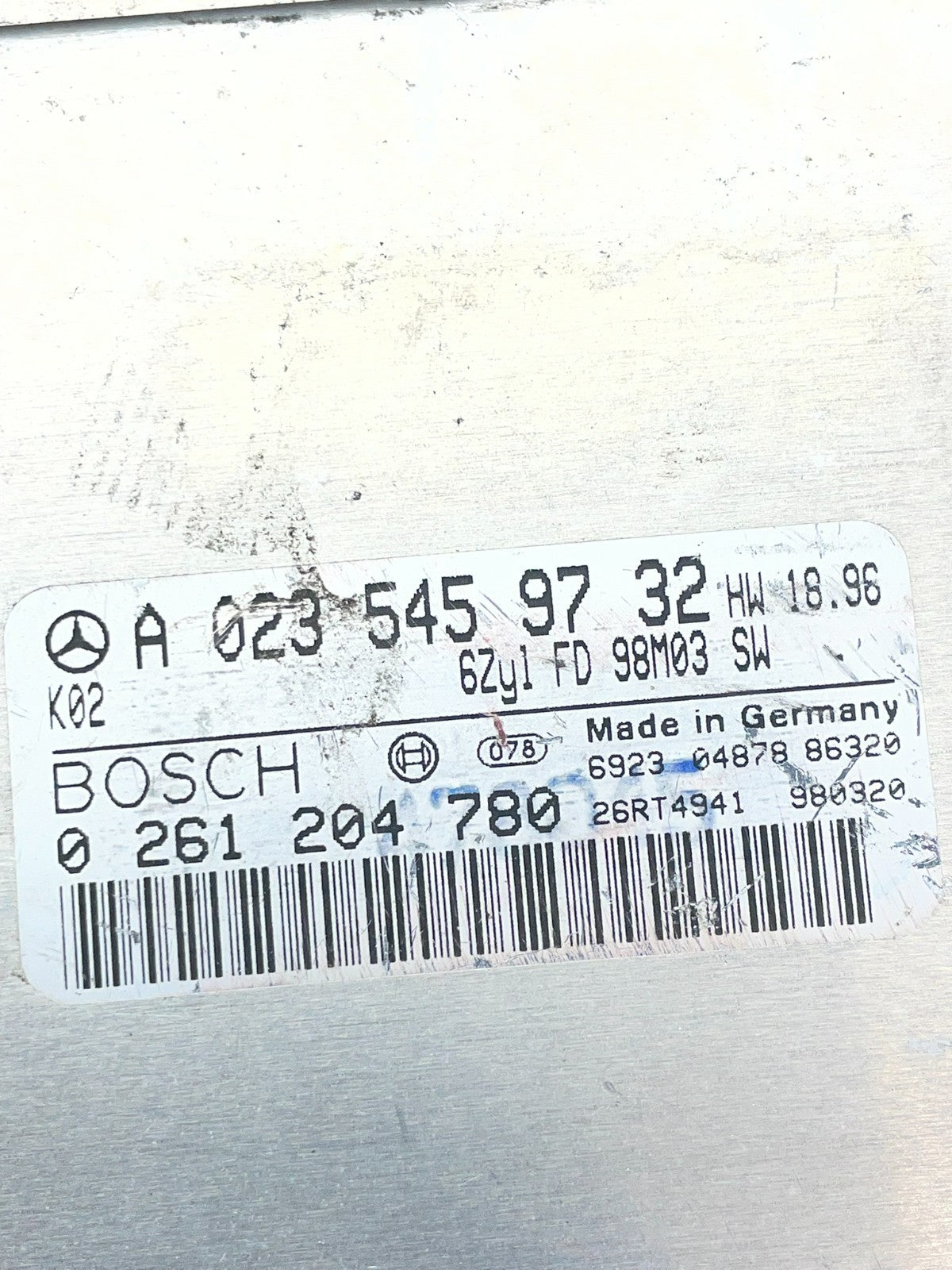 1998 2000 Mercedes Benz ML320 Engine Computer Ecu Ecm ac5491 DG2