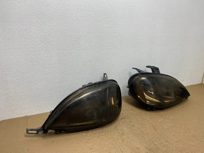 1998 to 2001 Mercedes ML320 ML-Class Left+Right Xenon Black Headlights AB8436 DG2
