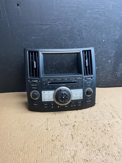 2006 to 2008 Infiniti FX35 FX45 Radio Console Trim Bezel Climate Control AF14530