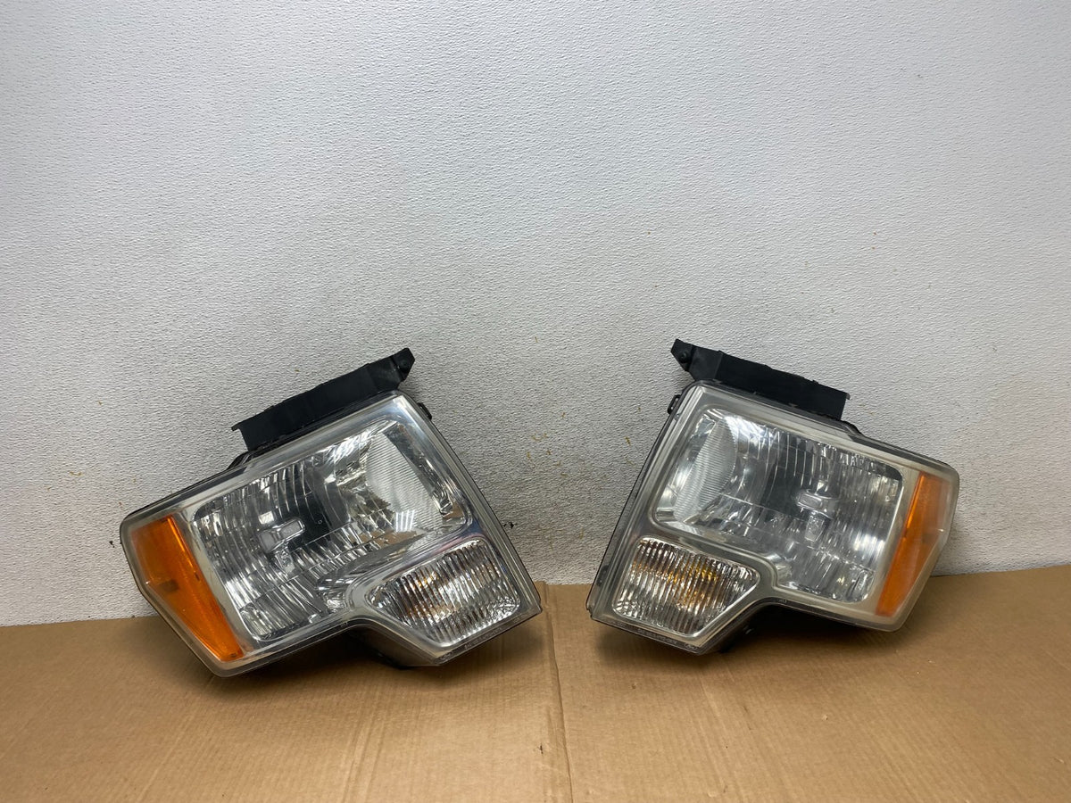 2009 to 2014 Ford F-150 F150 Left+Right Halogen Headlights AI5662 DW0