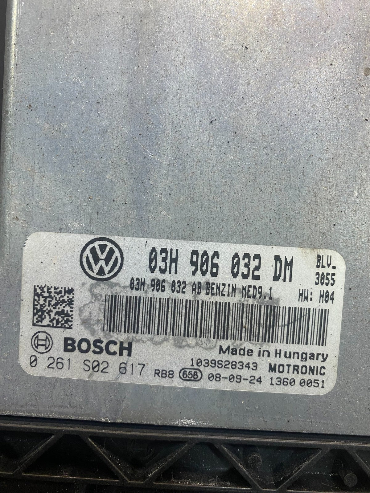 2009 Volkswagen CC Passat 3.6L VR6 ECM Engine Control Unit ECU ad3426 DG2