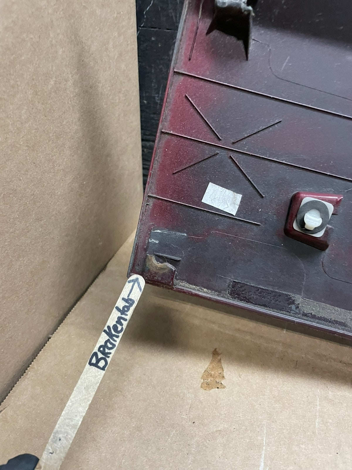 2011 to 2018 Dodge Grand Caravan Tail Gate Trim Molding W/O Camera OEM Y9251 DG12