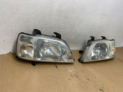 1997 to 2001 Honda CR-V Crv Left+Right Set Chrome Headlights Halogen AH4106 DW1