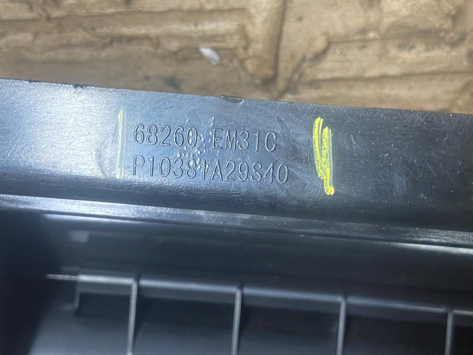 2007 to 2012 Nissan Versa Center Vent Dash Radio Trim Bezel AC9178 DG8